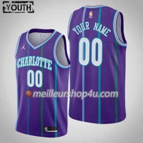 Maillot Basket Enfant Charlotte Hornets Personnalisé 2019-20 Jordan Brand Hardwood Classics Swingman